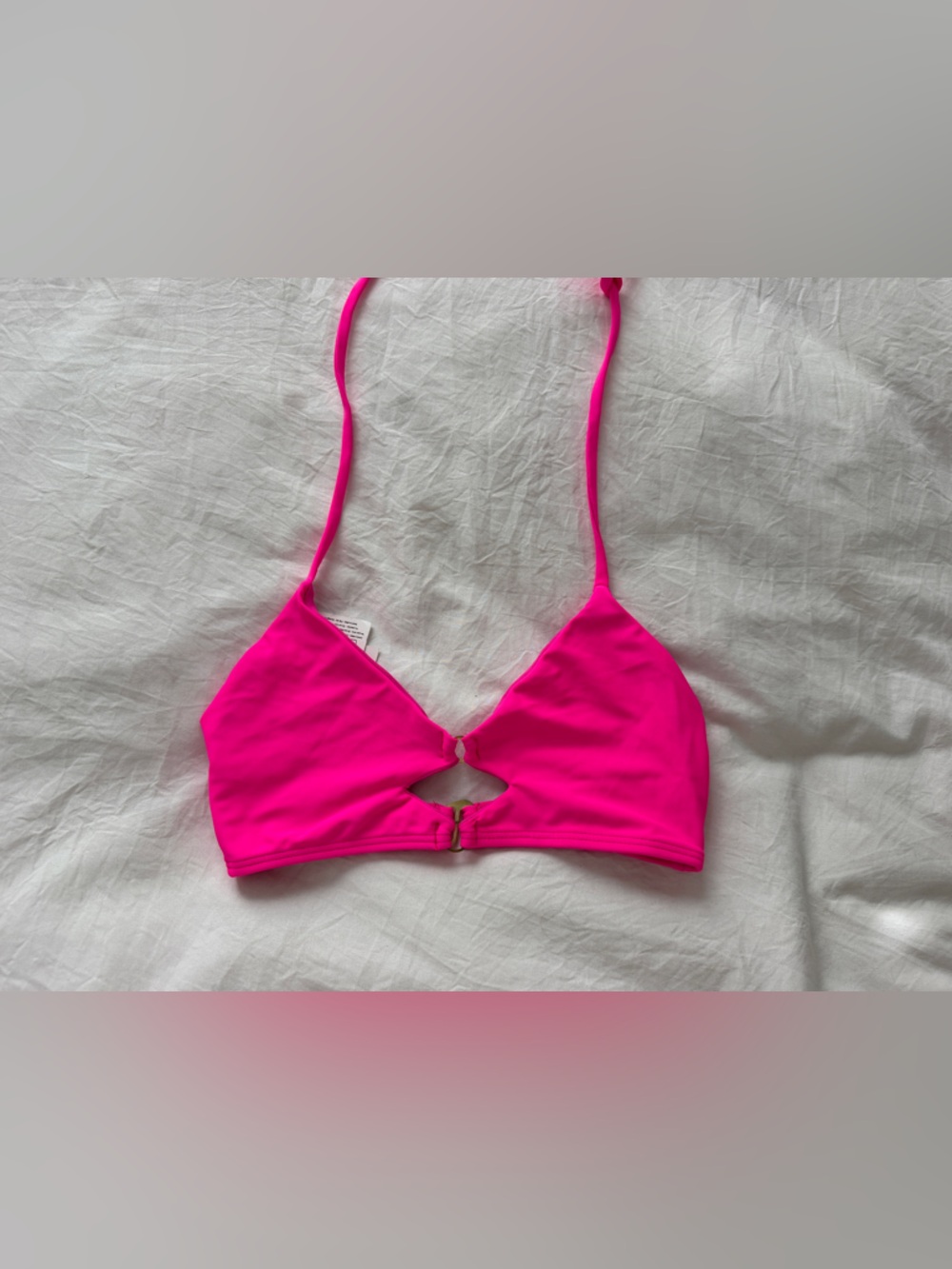 ZAO Swim Neon Pink Triangle Bikini Top